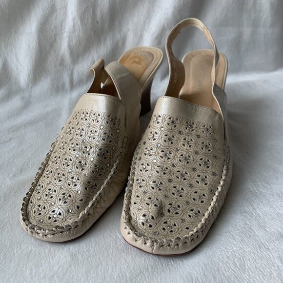 Renzoni Shoes Cream Buttersoft Leather Sandals So Comfy Italian Beige 8 - Picture 5 of 11